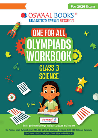 One For All Olympiads Workbook Class 3 Science | Questions for SOF NSO & Other Olympiad Exams 2026 |With Sample Practice Papers & Oswaal.AI
