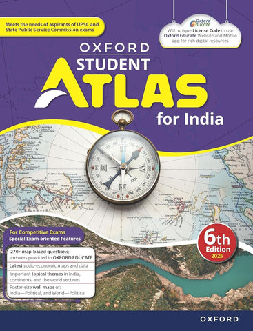 Oxford Student Atlas for India | 6th Edition | For UPSC and Competitive Exams | Latest Edition Paperback –January 202