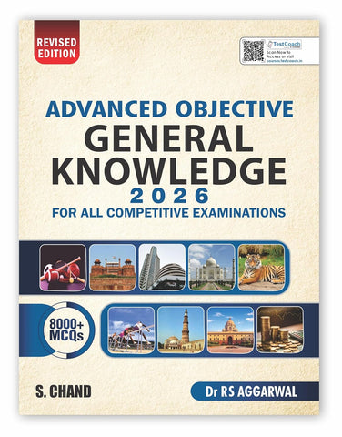 Advanced Objective General Knowledge Book 2026 | 8000+ MCQ | One Liner | For All Competitive Exam UPSC, State Exams, SSC CGL CHSL, Bank, Railway RRB, NDA, CDS, Police SI, Constable (in English Medium)