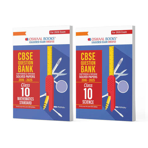 CBSE Question Bank Class 10 Set of 2 Books Maths Standard & Science Chapterwise & Topicwise Solved Papers For 2026 Board Exams