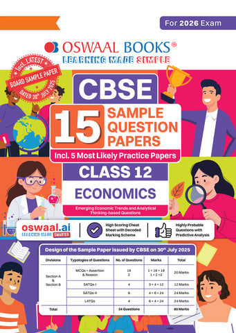 CBSE 15 Sample Question Papers Class 12 Applied Mathematics for 2026 Board Exam (As per CBSE Sample Question Paper issued on 30 July 2025), recommended by 2025 CBSE Toppers with Chapter wise Highly Probable Questions